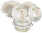 VALICLUD 3Pezzi Pentola Vintage Smaltata con Manici Ergonomici Set per Zuppa e Stufato con Piatto e Riscaldamento Uniforme Utensili Leggeri per Uso