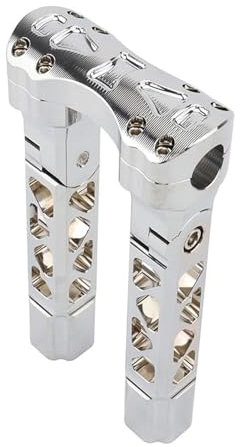 Lenkererhöhung Für H&Arley Für SPO&rtster 883 Für Softail Für Fatboy Für Dyna 25mm Pullback Lenker Riser Gerade Einstellen Riser Klemme Motorrad Lenker Riser(8.5inch Chrome)