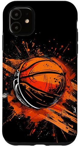 Hülle für iPhone 11 Basketball Streetart Basketballmannschaft Basketballtraining
