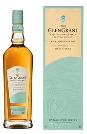 Glen Grant Exploration No1 70CL | 48% ABV | Notes Of Spice, Dark Sugar And Ripe Banana Deliver Tropical Flair | Rum Barrel Finish | Non-Chill Filtered | Gift Box