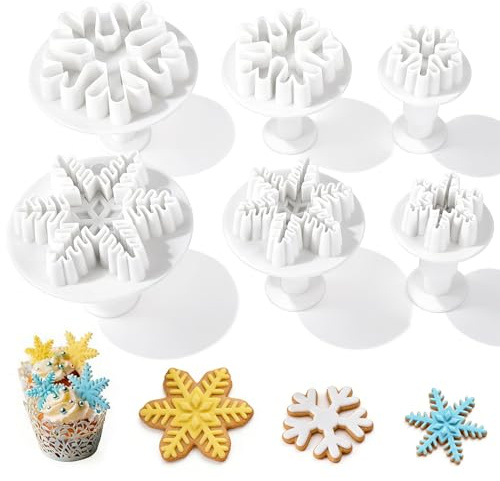 Nuyoah Emporte Piece Pate a Sucre Flocon de Neige Moule