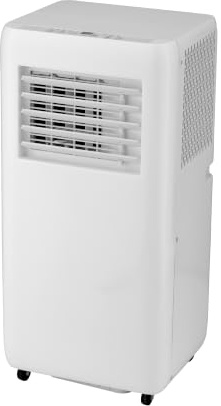 Climatiseur portable Fresh White 9000 BTU/2350 FR 950 W, déshumidificateur 2 vitesses avec télécommande, kit fenêtre 70 x 33 x 28 cm