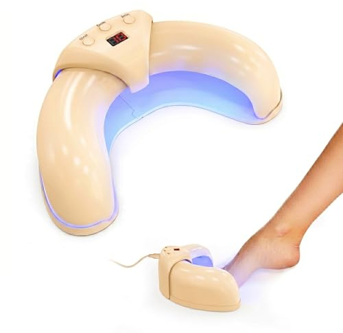 Suuprone Nail Fungus Laser Device, Anti-Fungal Nail Treatment for Toenails/Fingernails Extra Strong, Enhanced Antifungal Laser with 905nm Infrared Light + 470nm Blue Light, Efficient & Safe-Beige