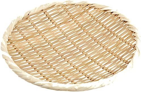 Le plateau passoire en bambou (Sado fait) 24cm ABV32024 (japon importation)