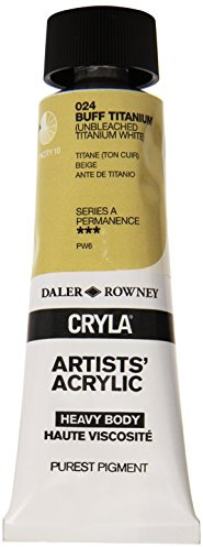 Daler Rowney Cryla Acrylic 75 ml Buff Titanium, Professional Artists