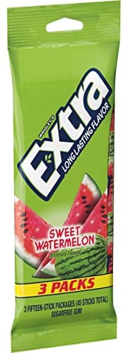 Wrigley's Extra*3 Pack**Sweet Watermelon**45 Streifen* Kaugummi aus USA