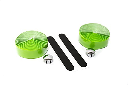 2 Rollen Fahrrad Rennrad Lenkerband Fixie Lenker Tape Velo Wrap mit Stopfen Grün