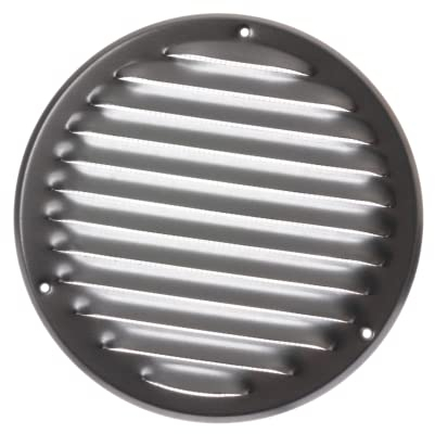 Ø 160mm Griglia di Ventilazione con Zanzariera - Griglie D'Aerazione in Metallo - Acciaio Zincato