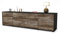 Stil.Zeit TV Schrank Lowboard Assunta, Korpus anthrazit matt, Front Holz-Design Treibholz (180x49x35cm), mit Push-to-Open Technik & Leichtlaufschienen