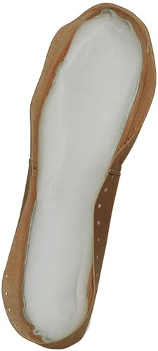 Harrys-Collection Damen Herren Kinder Ledersohle für Hüttenschuhe, Farben:braun, Schuhgröße:38/39