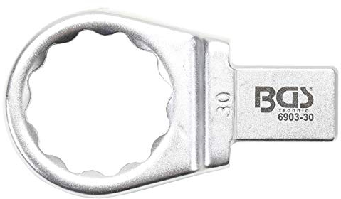 BGS 6903-30 | Einsteck-Ringschlüssel | 30 mm | Aufnahme 14 x 18 mm