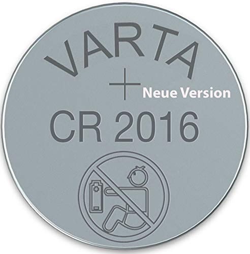 VARTA CR2016 Lithium kompatibel Knopfzelle 3V 20er Pack - Leistungsstark, Langlebig - Perfekt für Fernbedienungen, Autoschlüssel, Uhren und mehr