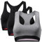 DANISH ENDURANCE Damen Bralette BH aus Bio-Baumwolle, 3 Pack, Bügellos und bequemer Halt (Mehrfarbig (2X Schwarz, 1x Dunkelgrau), Small)