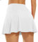 Persit Tennisrock Damen Hosenrock, 2-in1-Sportrock Sport Skorts Kurz Outdoor Sommerrock Weiß-XS
