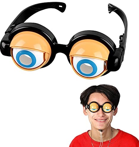 ZoneYan Lunettes Yeux Drôles, Lunettes Drôles Créatives, Lunettes de Fête Amusantes, Lunettes Créatives Folles, Lunettes Amusantes Enfant, Lunettes à Yeux Écarquillés, Jouets de Lunettes Drôles