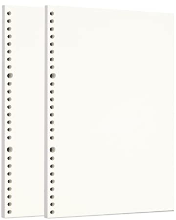 Zelten Lose-Blatt-Lochpapier-Nachfüllpackungen Papier für 6-Loch-Binder Persönlicher Organizer Tagebuch Notizbuch Nachfüllbarer Planer, Sketch, B5/26 Hole