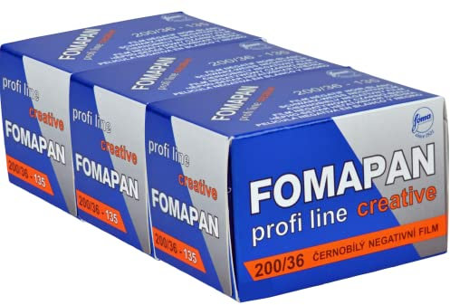 Foma Pack de 3 Films FOMAPAN Creativ 200 135/36 Noir/Blanc 35 mm