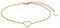 XENOX XS1757G Damen Armband Herz Sterling-Silber 925 Gold 20 cm