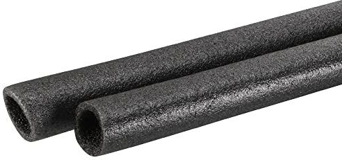 sourcing map Lot de 2 manchons de protection en mousse pour tube en polyéthylène Noir 25 mm ID pour isolation de tuyau