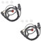 HYSHIKRA Lightweight Radio Earpiece G Shape Security Headset Compatible with Retevis Baofeng Kenwood RT24 UV5R TK250 TK320 Walkie Talkie (RED, 1 PACK)