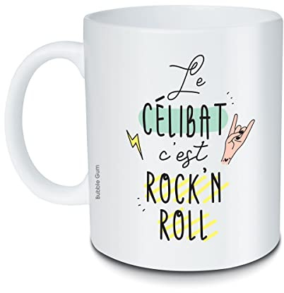 Mug Le célibat c’est rock’n roll