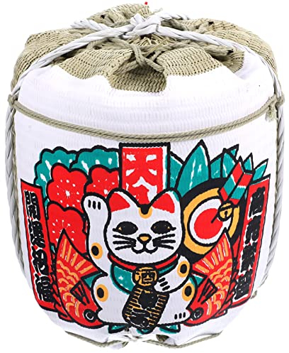 Kichvoe Japanische Sake-fass-dekoration Innendekoration Weinbelüfter Sushi-restaurant-eimer Japanisches Sake-fass Bierfassfigur Sake-flasche Figur Weinfass Weinbecher Drinnen Reisetasche