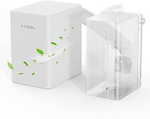 xTool Purificateur d’Air pour Fumées de Bureau pour M2 et F2 | Extracteur de Fumée Portable avec Filtration à 3 Couches, Filtre HEPA pour Gravure Laser