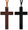 Feilok Mens Necklace Chain with Pendant Wood Cross Necklace Set for Men Man Boys Kids