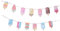 Vaguelly 1 Satz -Banner Dekorationen für Eiscreme-Geburtstagsfeiern am Stiel Girlande Ornament Eiscreme-Party-Banner sommerbanner niedlich Partybedarf Ziehen Sie die Flagge Kind