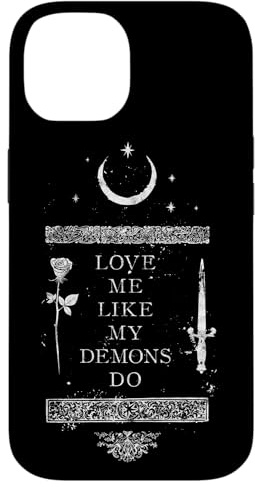 Occult Gothic Grunge Love Me Like My Demons Do Witch Moon Hülle für iPhone 14