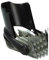 vhbw Kammaufsatz 3-21 mm kompatibel mit Philips QC5090 Haarschneider, Bartschneider - Ersatz-Kamm Schwarz Transparent Grau