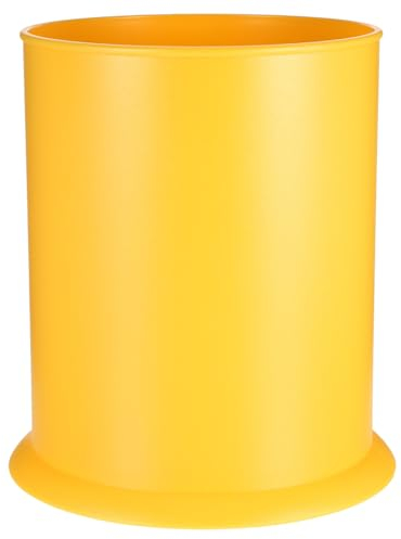 Lurrose Porte-Ustensiles De Cuisine Égouttoir Multifonctionnel Cage À Vaisselle Cuillère Fourchettes Boîte De Rangement (Jaune)