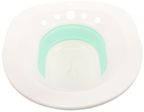 Angoily Nursing Bidet Basin Home Bidet Wash Compact Cleaning Basin White Green Suitable for Most Toilet Seats