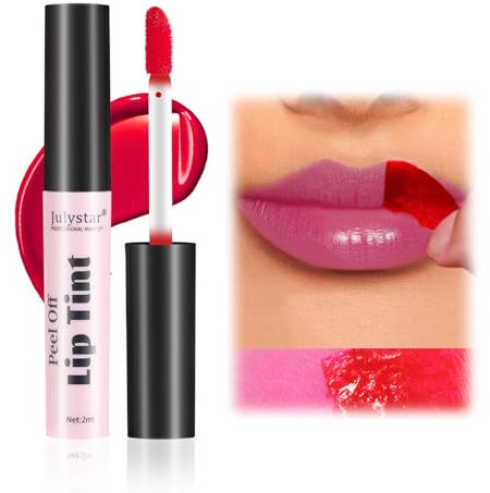 Lip Stain Peel Off, Lip Stain Long Lasting Waterproof Lip Tint Matte Lipstick, Tattoo Colour Nude Lipstick, Lip Stick for Women Girls (04#, One Size)
