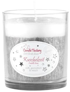Candle Factory Party Light Duftkerzen aus pflanzlichem Stearin im Whiskey Glas, ca. 30h Brennzeit, Duft: Kuschelzeit