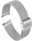 QUARKZMAN Bracelet de Montre en Maille 19mm en Acier inoxydable 316L Dégagement Rapide Réglable Bracelet de Montre en Métal pour Hommes et Femmes, Ton Argenté