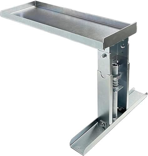 Ladder Aide Pro Stabilizer - Adjustable 9.7-17.6 Inch Leveler for Stairs, 500 lbs Capacity, Anti-Slip Design Silver