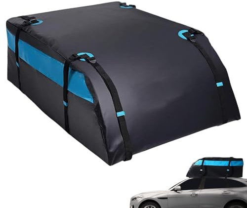 Dachgepäcktasche, wasserdicht, groß, regendicht, Oxford-Stoff, Dachgepäckträgertasche, Dachgepäckträger, stromlinienförmiger Spoiler, Auto-Gepäcktasche, Dachgepäckbox, Reisetasche, 19 Kubik-Autotasche