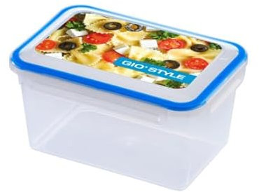 Contenitore ermetico Giostyle Summer da 2,7 litri rettangolare con coperchio avente chiusura con ali, dimensioni 22x15cm, alto cm.12