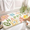 Tapis de Bain Antidérapant, Tapis Salle de Bain Moelleux en Microfibre, Tapis de Douche Absorbant Lavable en Machine pour Salle de Bain, Cuisine, Chambre, Porte (Soyez Heureux, 50x80cm)
