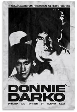 ijshndgn Donnie Darko Poster, Vintage-Kunst, Raumdekoration, ästhetisches Poster für Schlafzimmer, Wohnzimmer, Wände, ästhetisches Poster, 30 x 45 cm, ungerahmter Stil