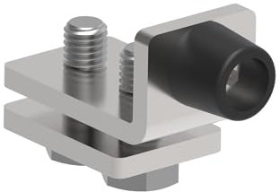 Sellon24® Stahl Tor Bauteile Schiebetür Schiebetor Scheunentor Garage Tür Hängende Tor Rolltor Bodenlaufschiene Garten Laufrollen Führungsrollen 33x34 (12. Endanschlag H/22)