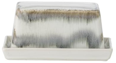 Bloomingville Paula Beurrier en grès Gris 17,5 x 8 x 11,5 cm 100 ml