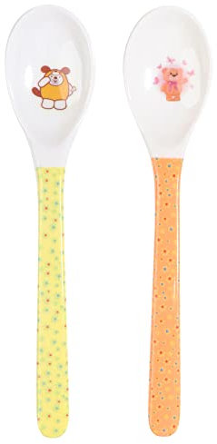 Cuillère d'apprentissage à long manche pour bébé Motif dessin animé
