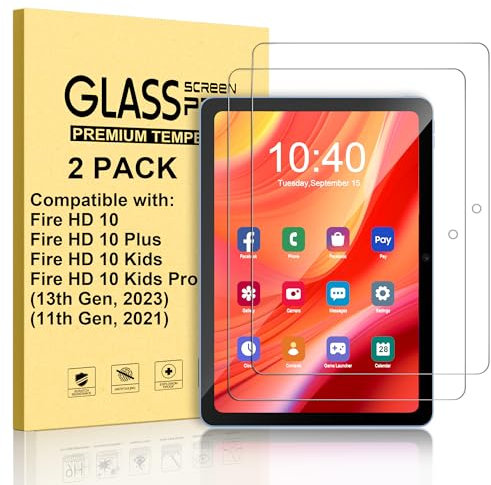 TrendGate 2 Stück Displayschutzfolie für 10/10 Plʌs/10 Kids/Kids Pro Tablet 10.1 Zoll (13./11. Generation, 2023/2021), 9H Härte Premium Ultra Klarer Kratzfest Temperiert Glas Schutzfolie