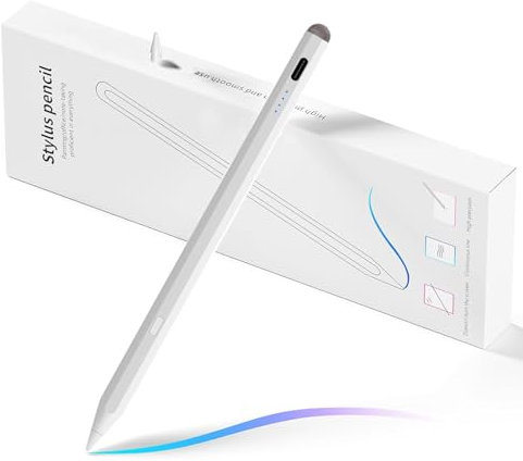 SuitMeeUp Stylus Pen for iPad 9th & 10th Generation, 2X Fast Charger Active Pencil, Stylus Pencil Compatible with 2018-2024 iPad 6/7/8/9/10,iPad Pro 11/12.9/M4, Air 3/4/5/6, Mini 5/6 Generation