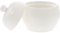 White Kitchen Essentials - Pentola in ceramica con coperchio, 280 ml, per farina d'avena, cottura a vapore e servire, colore: bianco