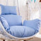 Hanging Egg Chair Cushion Cover - Waterproof Outdoor Single Seat Swing Egg Chair Cushion Cover with Zipper No Filled(Only Cover) (Blue)
