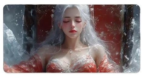 Gaming Mouse Pad, Mouse Mat XXL Extended Large Desk Pad 1200 x 600 mm - Waterproof Gaming Mousepad, for Home Office Desks Computer Keyboard Laptop Protector Decoration Accessories (Woman) d-801