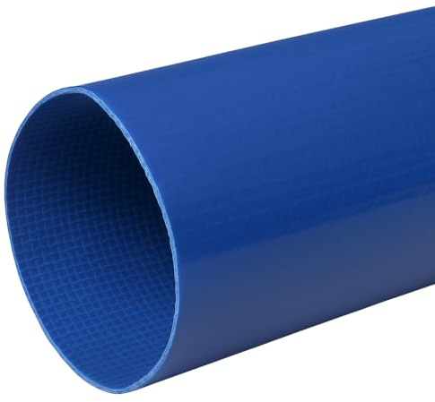 20 Metre (65.6ft) x 51mm (2) Layflat Discharge Pond Hose Pipe Lay Flat Submersible Pump Water Pump Blue